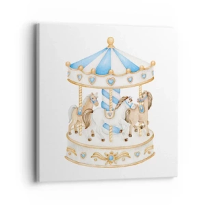 Impression sur toile - Image sur toile - Douce enfance - 30x30 cm