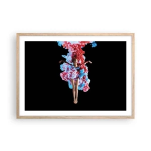 Affiche dans un chêne clair - Poster - En pleine floraison - 70x50 cm