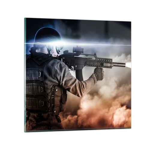 Impression sur verre - Image sur verre - Tout simplement un héros - 30x30 cm