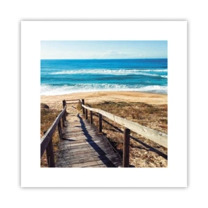 Affiche - Poster - Cours! - 30x30 cm