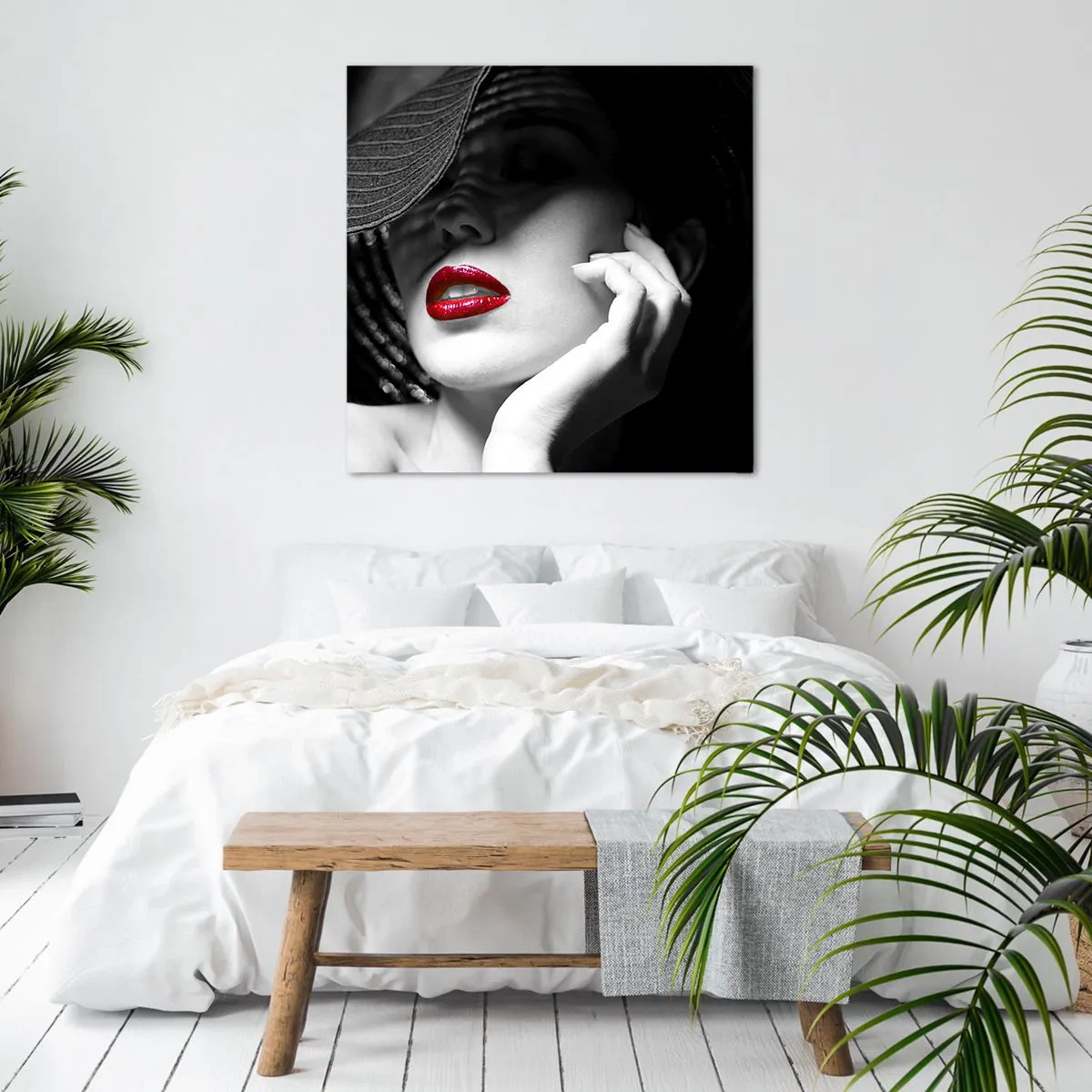 Impression sur toile - Image sur toile - Étude écarlate - 60x60 cm