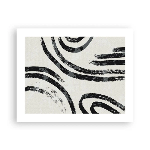 Affiche - Poster - À moitié arrêté - 50x40 cm