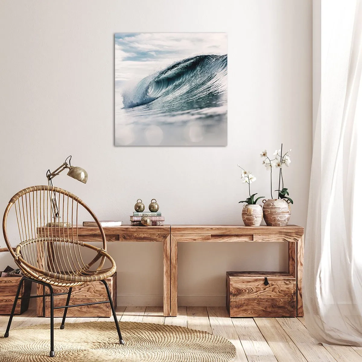 Impression sur toile - Image sur toile - Pic d'eau - 50x50 cm