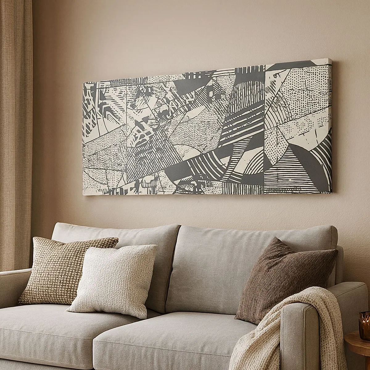 Impression sur toile - Image sur toile - Dynamique du modernisme - 100x40 cm