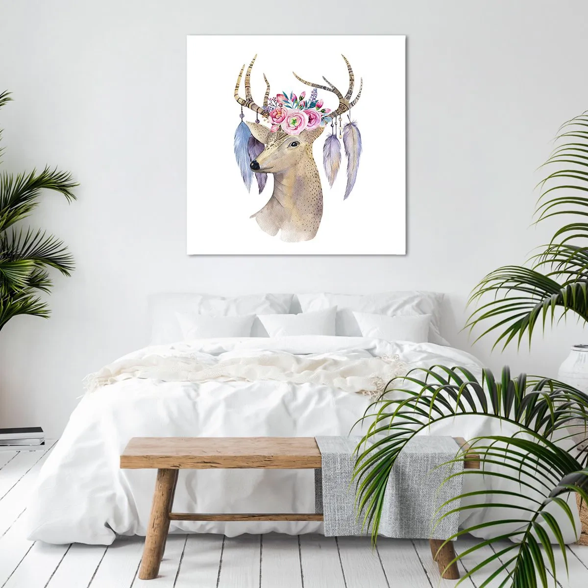Impression sur toile - Image sur toile - Guide de l'âme - doux, innocent - 50x50 cm