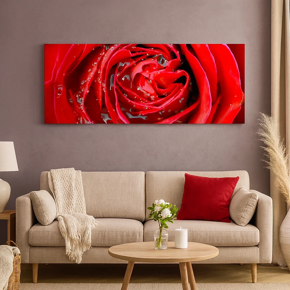 Impression sur toile - Image sur toile - Dans les gouttes de rosée - 30x30 cm