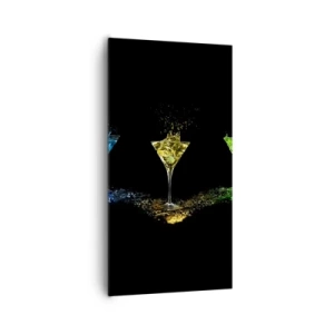 Impression sur toile - Image sur toile - Couleurs de joie en verre de cristal - 65x120 cm