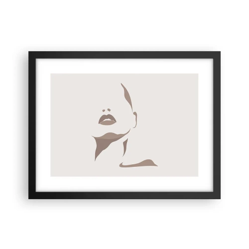 Affiche dans un cadre noir - Poster - Fait de lumière et d'ombre - 40x30 cm