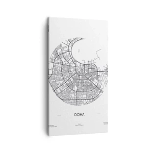 Impression sur toile - Image sur toile - Anatomie de Doha - 45x80 cm