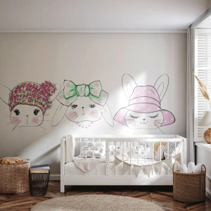 Papier Peint Autocollant Deluxe Sticker - Pensif, triste, satisfait - Pour les enfants, Graphique, Illustration - 500x350 cm