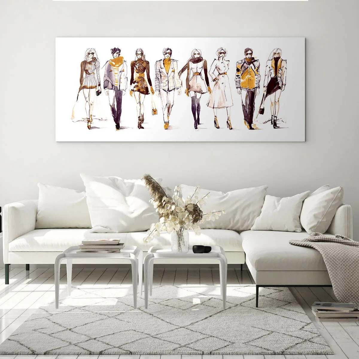 Impression sur verre - Image sur verre - Chic décontracté, élégance décontractée - 100x40 cm