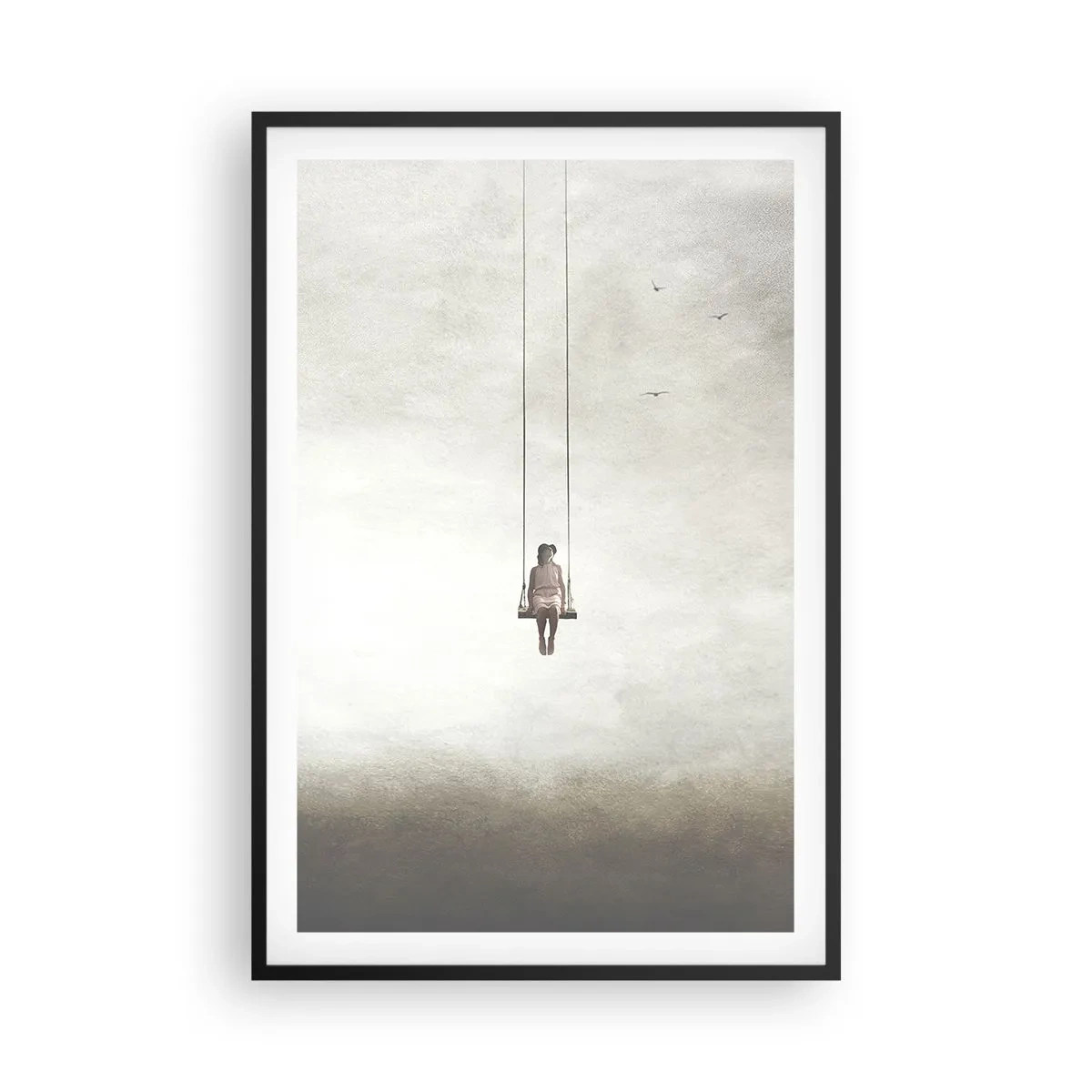 Affiche dans un cadre noir - Poster - Enfant en nous - 61x91 cm