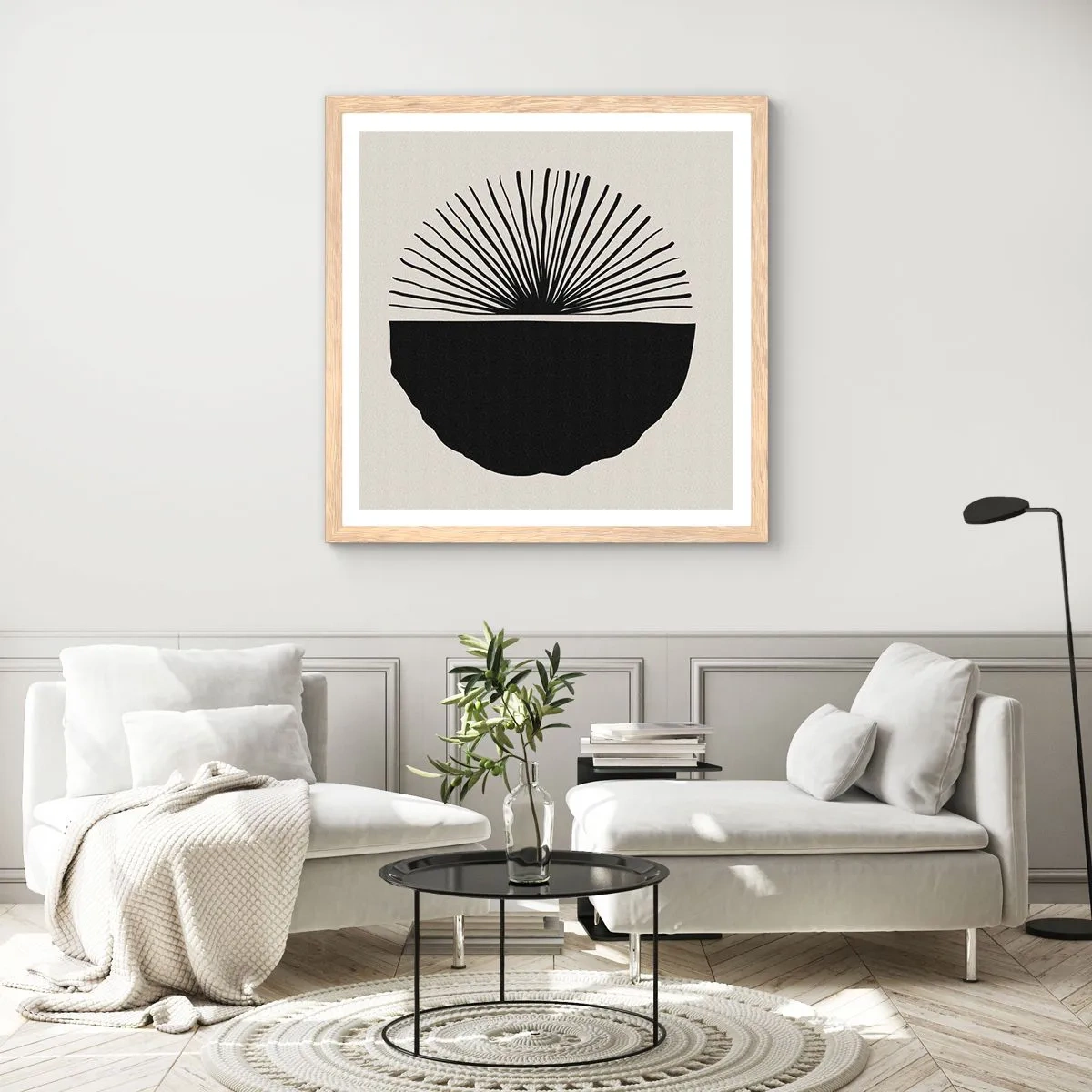 Affiche dans un chêne clair - Poster - Une gamme de possibilités - 30x30 cm