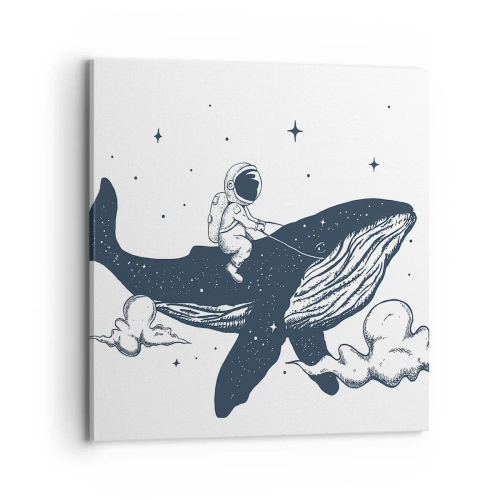 Impression sur toile - Image sur toile - Aventure spatiale - 70x70 cm