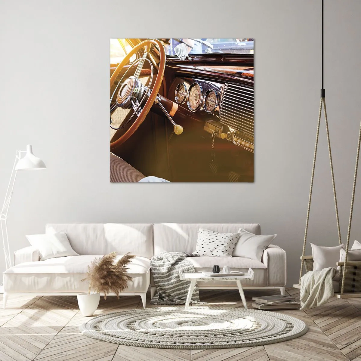 Impression sur toile - Image sur toile - Souffle de luxe venu du passé - 60x60 cm