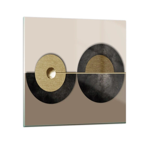 Impression sur verre - Image sur verre - Variations autour du cercle - 70x70 cm