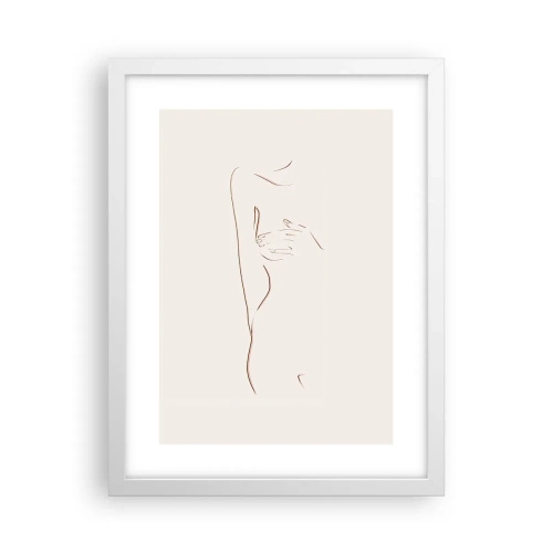 Affiche dans un cadre blanc - Poster - La forme du désir - 30x40 cm