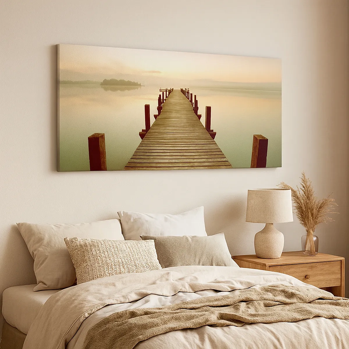 Impression sur toile - Image sur toile - L'aube, les premières lueurs, le jour - 30x30 cm