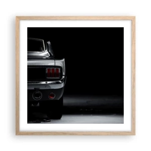 Affiche dans un chêne clair - Poster - Le charme du classique - 50x50 cm