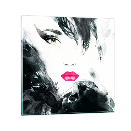 Impression sur verre - Image sur verre - Attention! Femme fatale - 50x50 cm