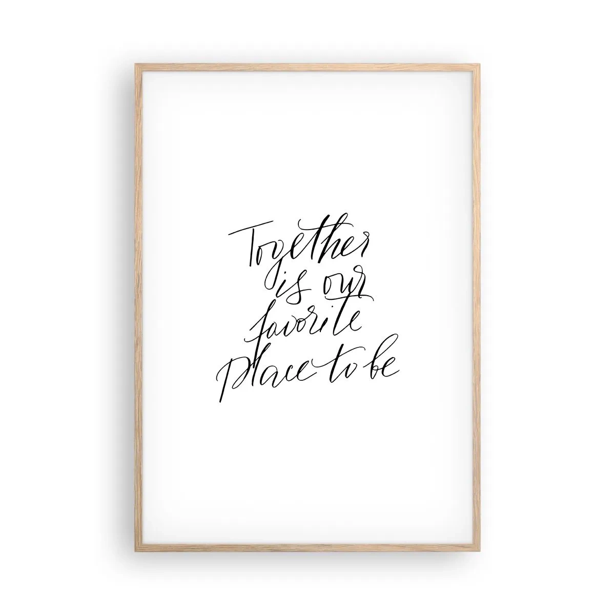 Affiche dans un chêne clair - Poster - Vous aussi vous le sentez? - 70x100 cm