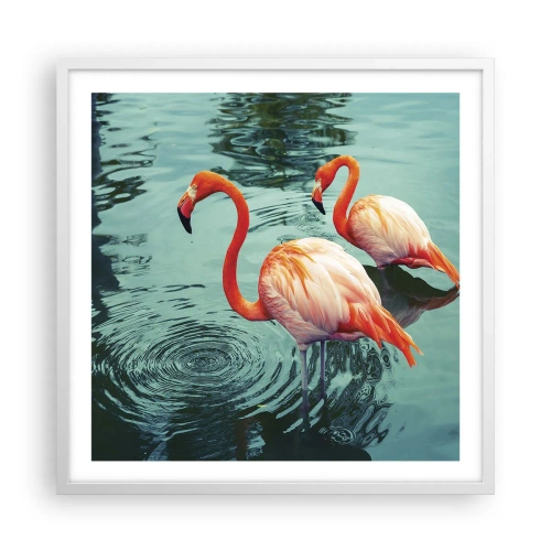 Affiche dans un cadre blanc - Poster - Nous sommes à la mode maintenant - 60x60 cm