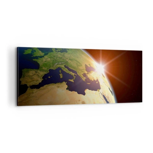 Impression sur toile - Image sur toile - Lever de soleil - 100x40 cm