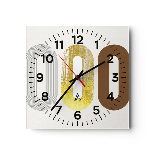 Horloge murale - Pendule murale - Ooo! - 30x30 cm