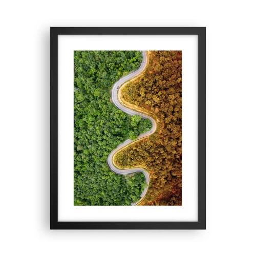 Affiche dans un cadre noir - Poster - Frontieres et differences - 30x40 cm