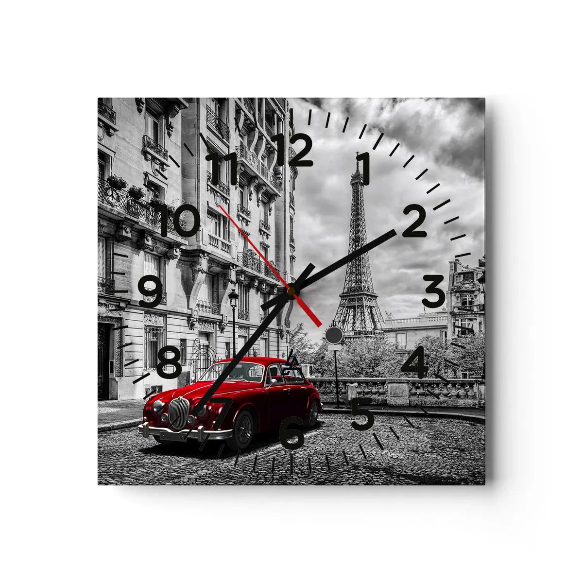 Horloge murale - Pendule murale - Prédateur dans la ville - 30x30 cm