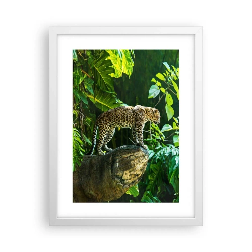 Affiche dans un cadre blanc - Poster - À la chasse? - 30x40 cm
