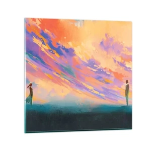 Impression sur verre - Image sur verre - La force d'attraction - 70x70 cm