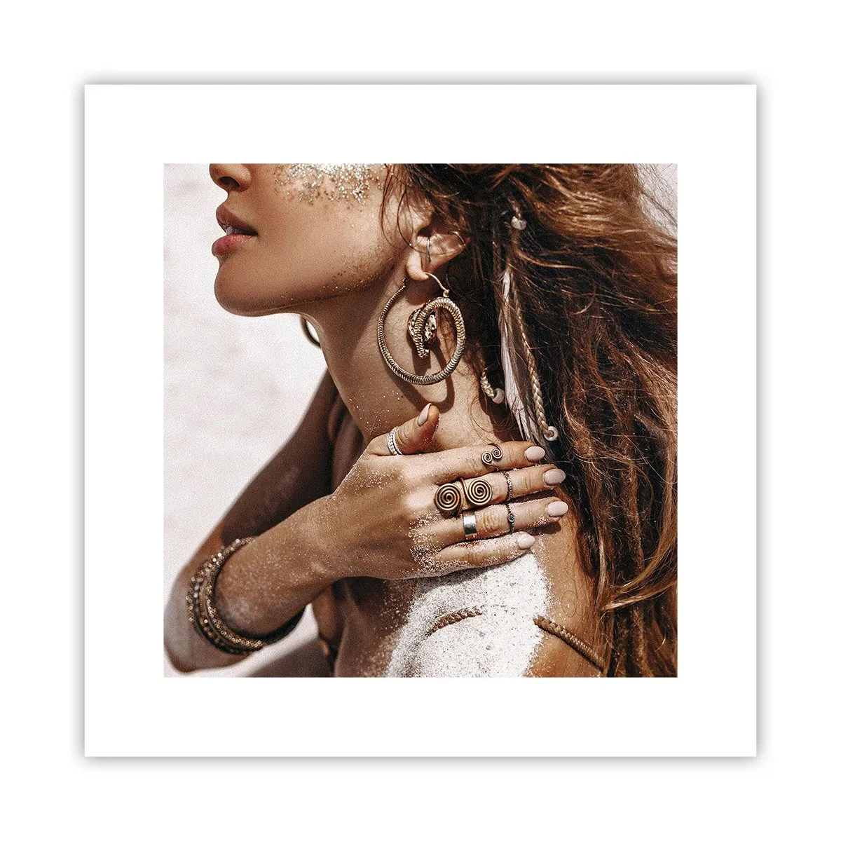 Affiche - Poster - Reine des plages sauvages - 30x30 cm