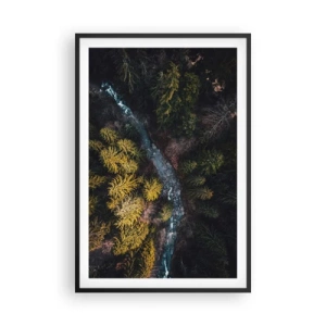 Affiche dans un cadre noir - Poster - De plus en plus vite - 61x91 cm