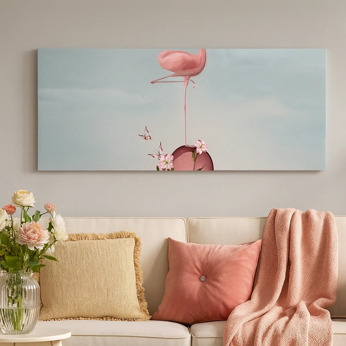 Impression sur toile - Image sur toile - Allégorie du basket-ball - 30x30 cm