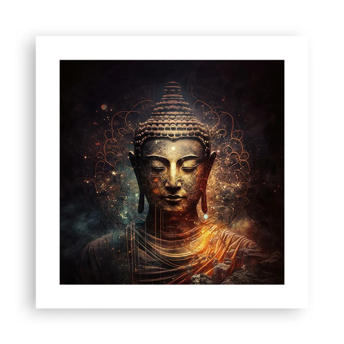 Affiche - Poster - Équilibre spirituel - 40x40 cm