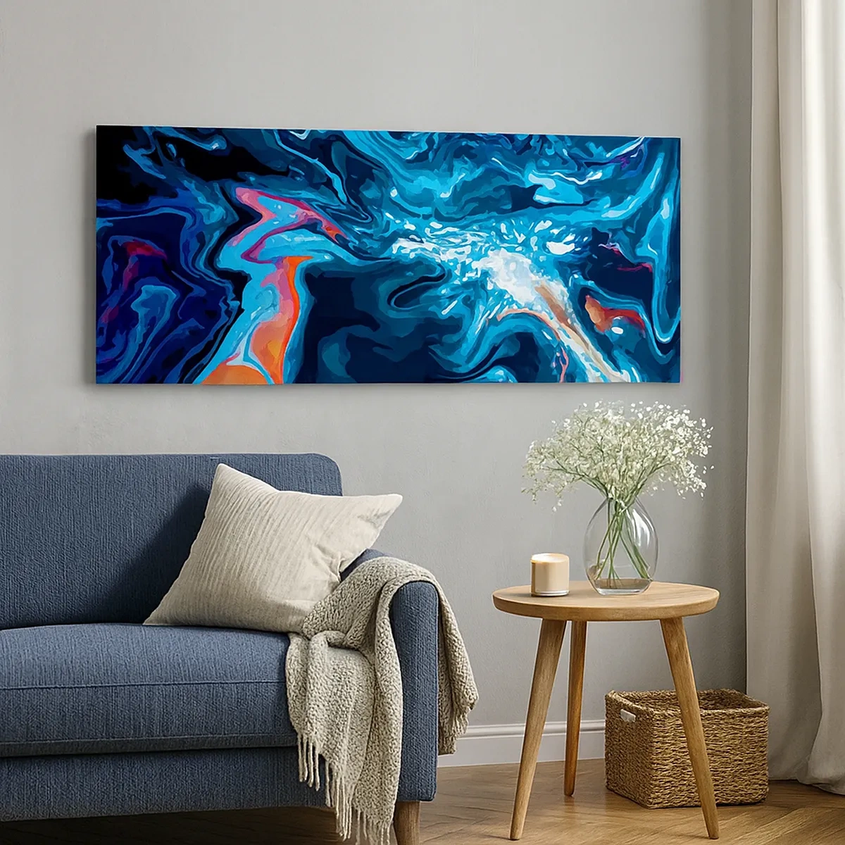 Impression sur toile - Image sur toile - Voyage au centre du ciel - 30x30 cm