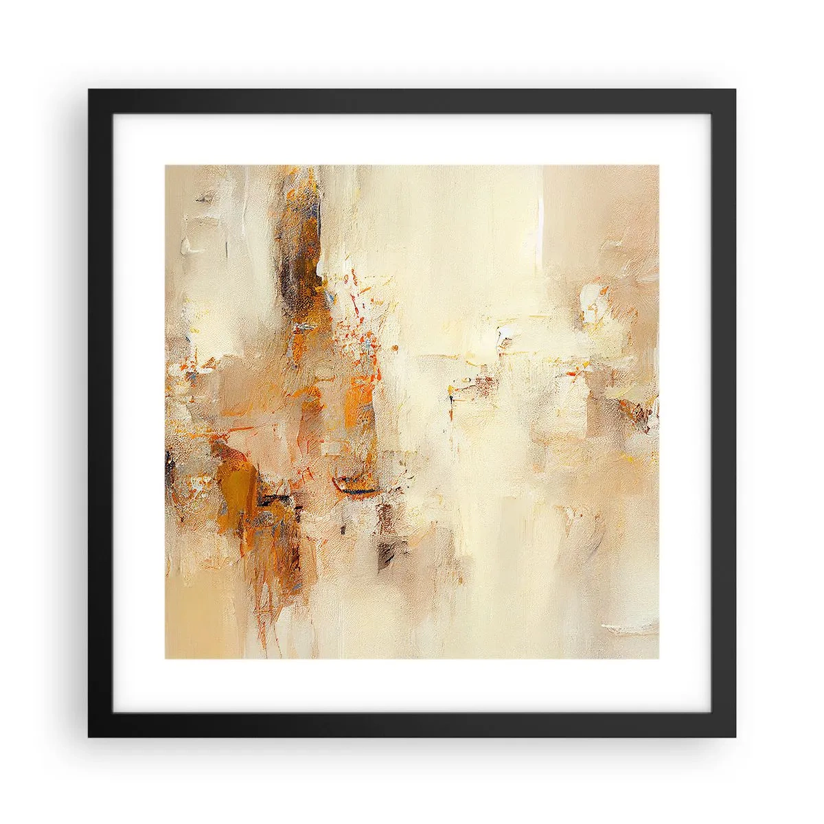 Affiche dans un cadre noir - Poster - Âme de l'ambre - 40x40 cm