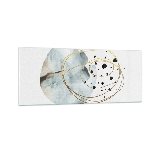 Impression sur verre - Image sur verre - Emmêlement de l'espace - 100x40 cm