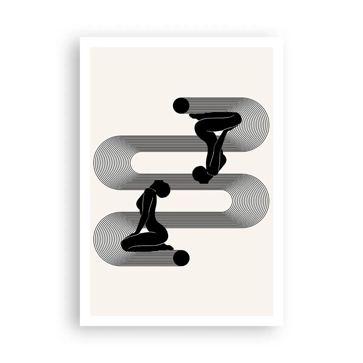 Affiche - Poster - Symétrie sensuelle - 70x100 cm