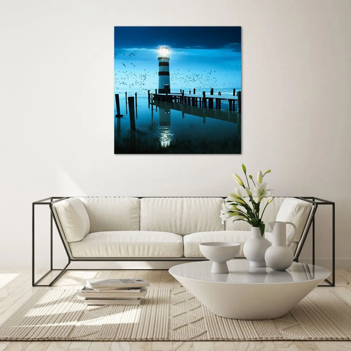 Impression sur verre - Image sur verre - Et tu n'as pas peur du noir - 70x70 cm