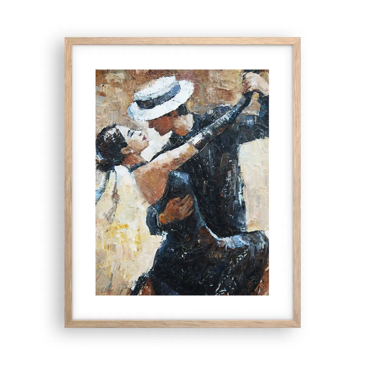 Affiche dans un chêne clair - Poster - À la Rudolf Valentino - 40x50 cm