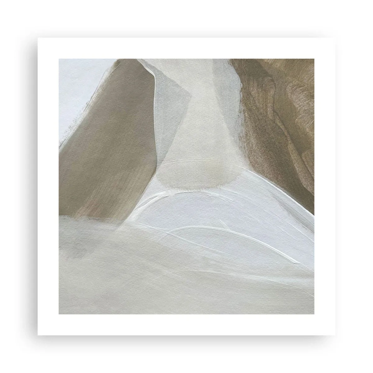Affiche - Poster - Une vague de blanc - 50x50 cm