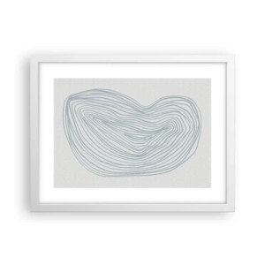 Affiche dans un cadre blanc - Poster - Une goutte de sourire - 40x30 cm