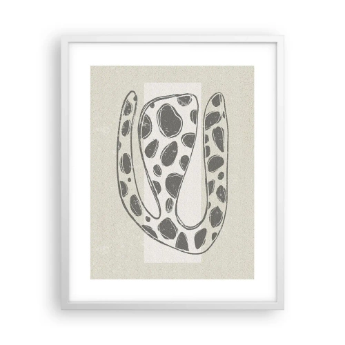 Affiche dans un cadre blanc - Poster - Une étrange créature - 40x50 cm