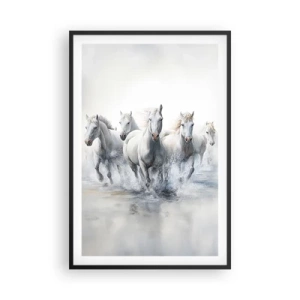 Affiche dans un cadre noir - Poster - Magie blanche - 61x91 cm