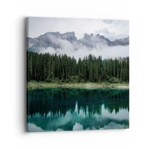 Impression sur toile - Image sur toile - Chut, chut, ne réveillons pas l'eau qui dort - 40x40 cm