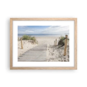 Affiche dans un chêne clair - Poster - A l'horizon - 40x30 cm