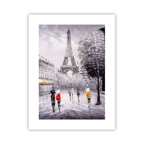 Affiche - Poster - Balade parisienne - 30x40 cm
