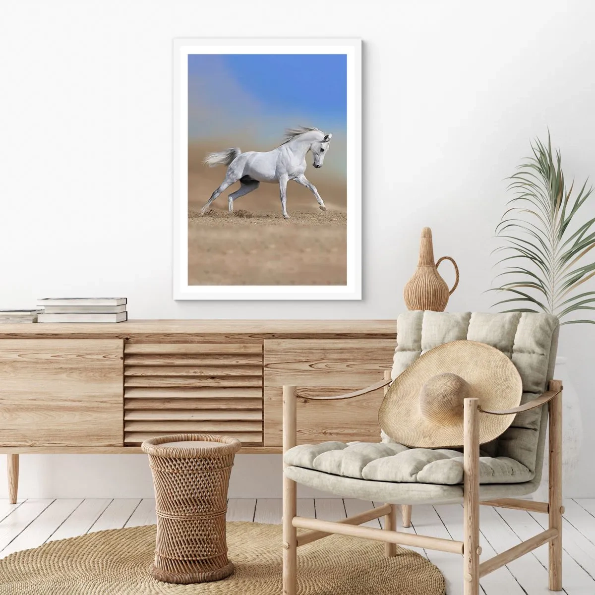 Affiche dans un cadre blanc - Poster - Le plus beau conte de fées arabe - 30x40 cm